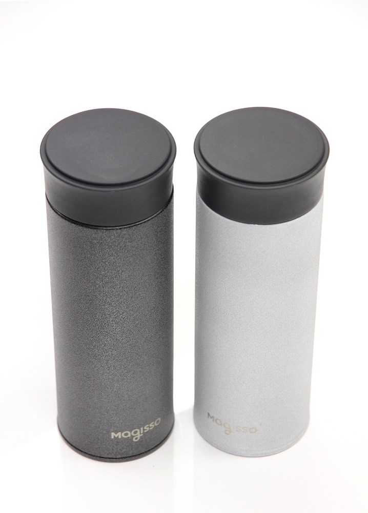 Magisso Visibility bottle reflektierende Trinkflasche schwarz