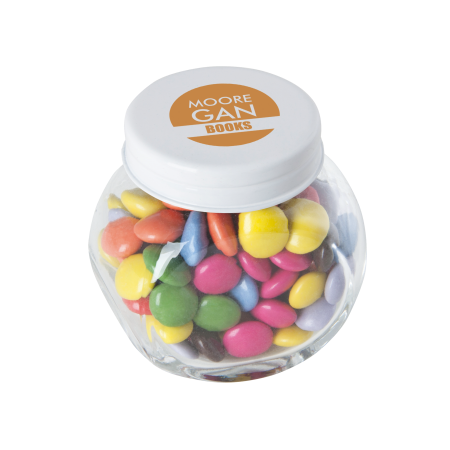 Bonbonglas mini gefüllt Schokocarletties