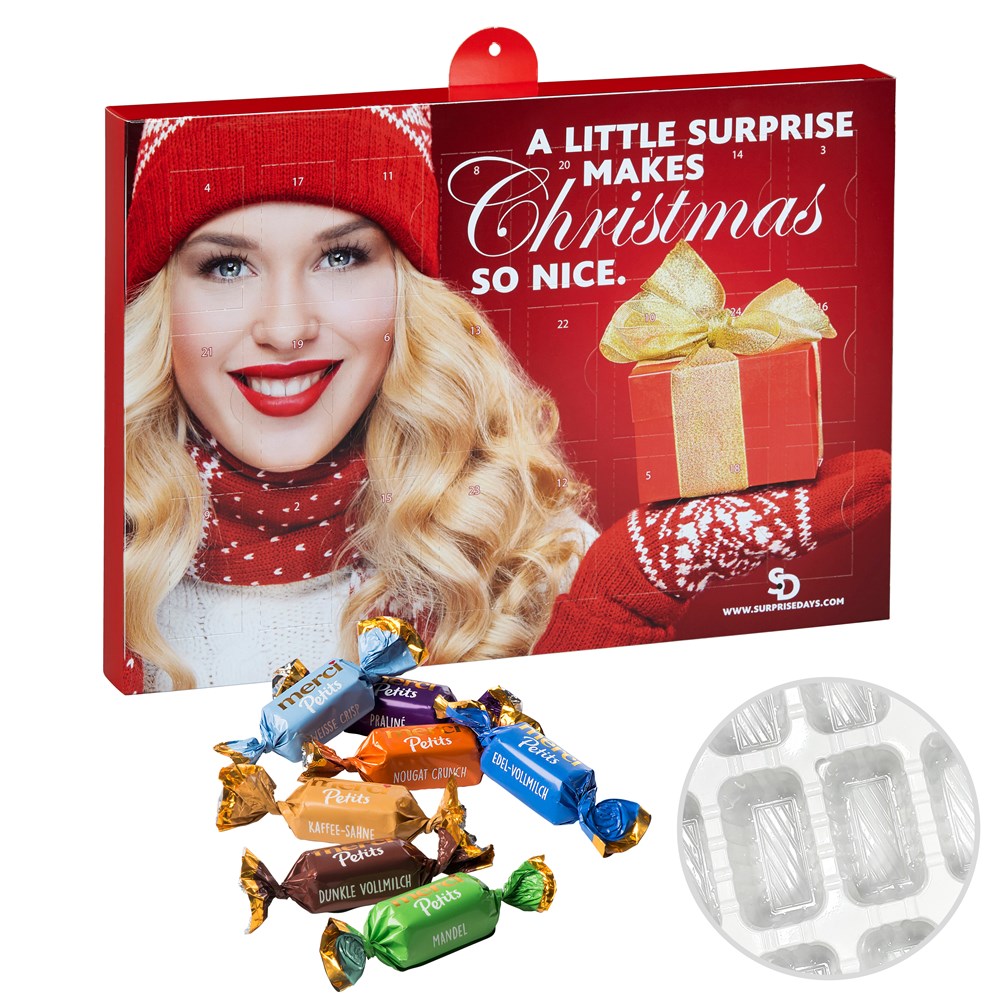 Premium Präsent-Adventskalender BUSINESS mit merci Petits
