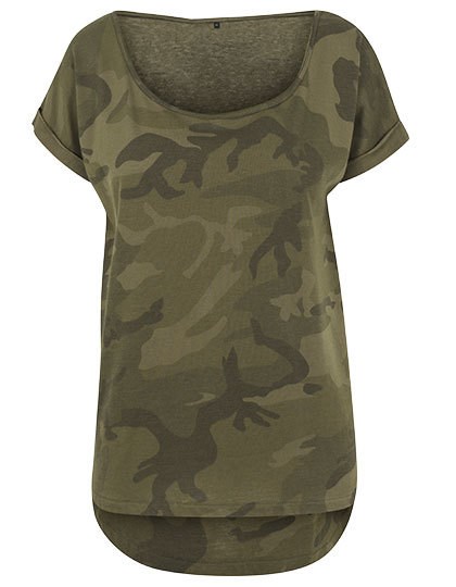Build Your Brand - Ladies Camo Tee