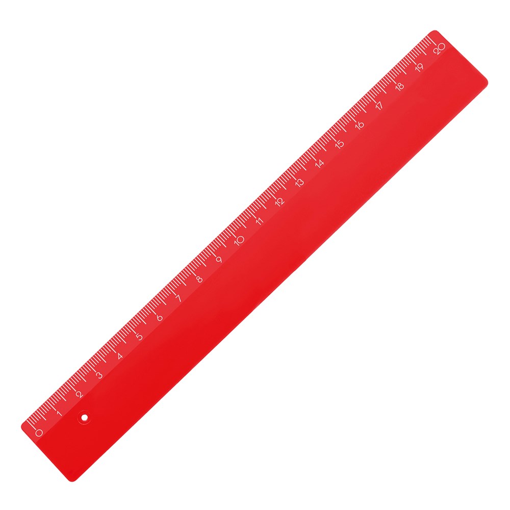 Lineal 20 cm - rot