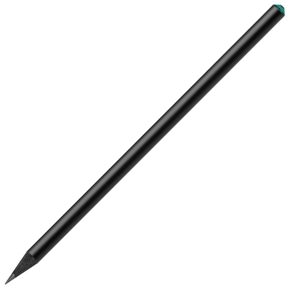 schwarzer Bleistift mit original Preciosa-Kristall, FSC® - grün